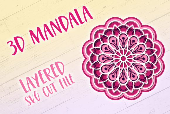 3D Mandala: Layered Papercut Design for Creative Projects