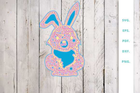 3D Multi Layer Bunny out of Mandala 1: The Ultimate Solution for Versatile Crafting Projects