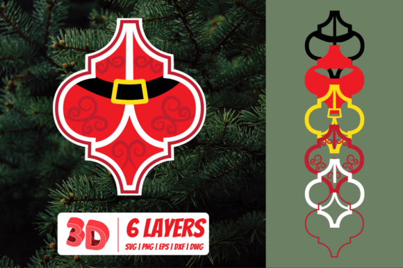 3D Santa Cut File for Holiday Projects