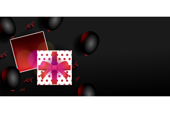 3D Shiny Open White Gift Boxing Day Design