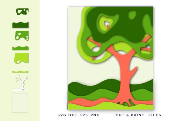 3D Tree Wave, Tree of Life Multi Color: Integrating Instant Digital Assets into Your Creative Workflow