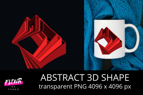 Abstract 3D Shape V.27: Elevate Your Visual Projects