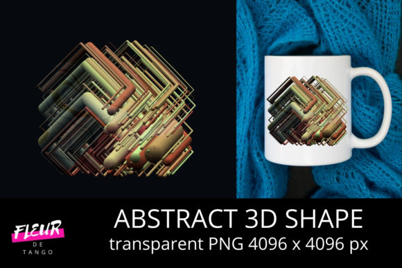 Abstract 3D Shape V.4 for Modern Design