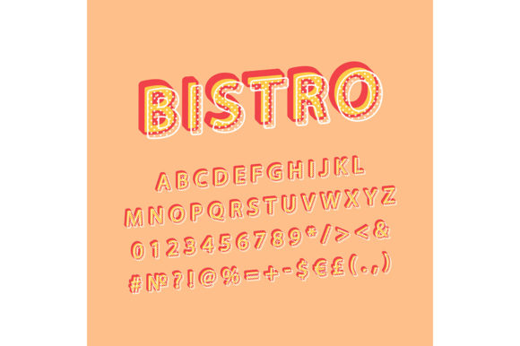 Bistro Vintage 3D Vector Alphabet Set: A Deep Dive into Retro Bold Typography for Modern Projects