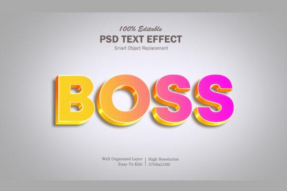 Boss 3 3D Text Effect: A Strategic Tool for Visual Impact