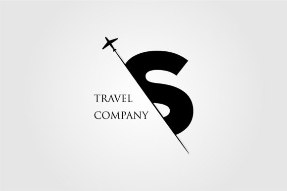 Capital S Letter Slice Logo Design for Travel Brands