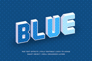 Geometric Classic Blue 3d Text Effect: A Versatile Tool for Modern Creators