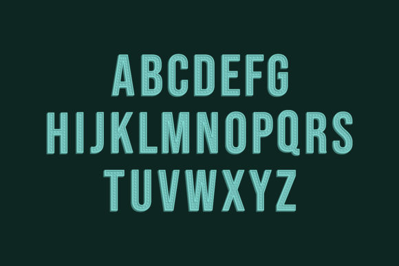 Reviving the Golden Age of Design with 3D Retro Alphabet and Typeface