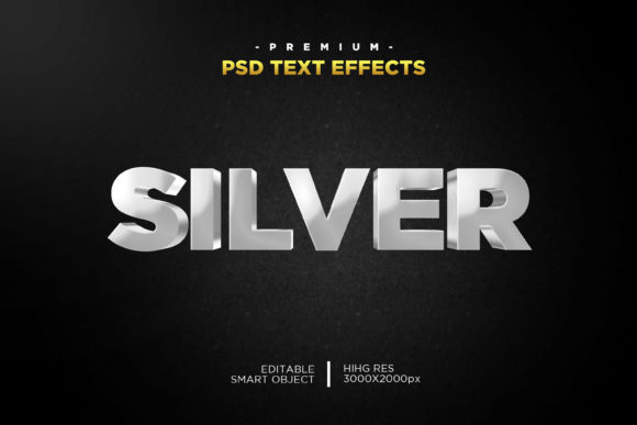 Silver 3D Text Style Effect: Elevate Your Visual Projects with Professional Depth